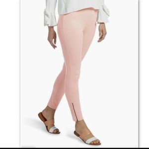HUE Womens Ankle Zip Stretch Skimmer Leggings XS